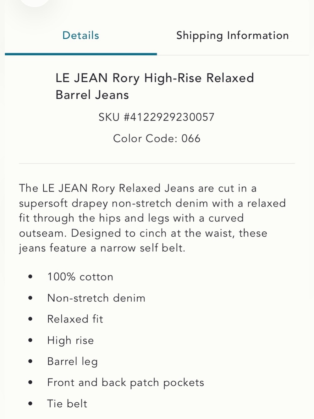 LE JEAN Rory High-Rise Relaxed
Barrel - Picture 4 of 5
